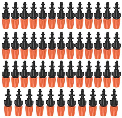 Boquillas de Niebla de riego por goteo de Jardín, 50 Piezas, Boquillas de atomizador, Micro Cabezal de riego Corriente