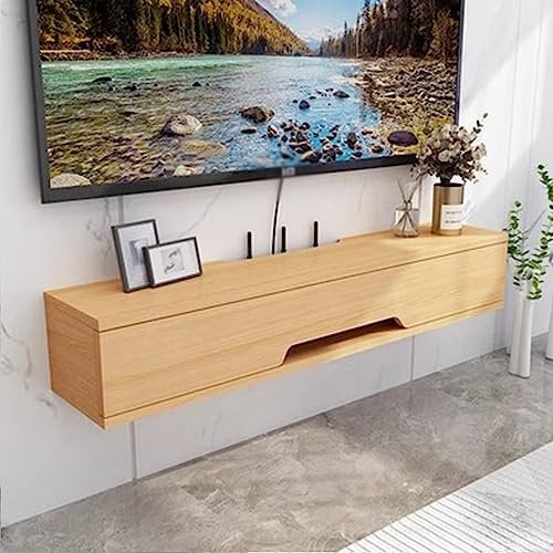 Wandregal, schwebendes TV-Möbel mit Wandunterhaltungseinheit für Wohnzimmer und Schlafzimmer, TV-Regal, schmal, 110 cm