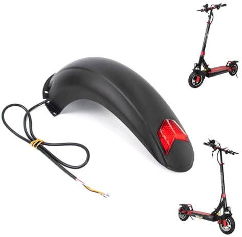 SYACHI Scooter Schutzblech Hinten mit Rücklicht für Kugoo M4 / M4 Pro, 10 Zoll Elektroroller Kotflügel Hinten und Rücklicht Fender, Ersatzteile für Roller, Zubehör Fender (Kotflügel Hinten)