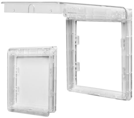 2 Pack Light Switch Guard Transparent Ultra-Thin Socket Protection Child Proof Wall Switch Cover Light Switch Guard Cover Prevents Accidental Switch Flips by Children and Adults Home Safety