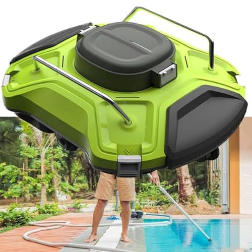 Kabelloser Roboter-Poolstaubsauger, vollautomatischer Roboter-Schwimmbadreiniger, wandkletternder Unterwasserreiniger mit intelligenter Navigation und Top-Load-Filter, für Pools bis zu 550 m²