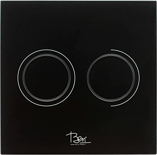 Ben Pure Betätigungsplatte Glas Schwarz für Ben BPF - WC Spülkasten Drückerplatte