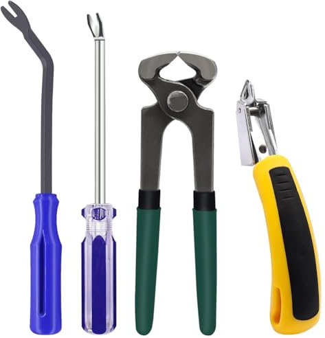 Fegtrtyoa 4-Teiliges Set für Möbel-, Boden-, Handwerks- und Bilderrahmen-Stiftentfernungswerkzeug