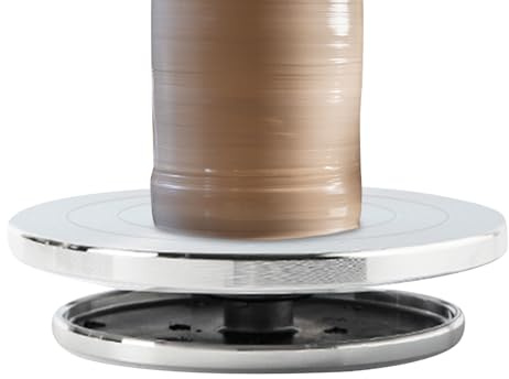 Gcerfby Töpferscheibe, Drehbare Modellierplatte Für Ton Und Knete, Multifunktionales Modellierwerkzeug Mit Rutschfestem Tisch Für Heimwerkstatt Studio