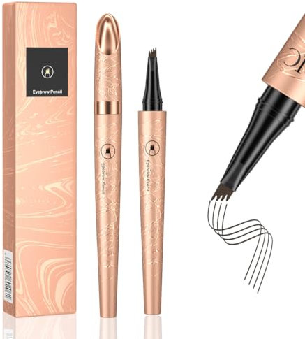 Augenbrauenstift,Microblading Augenbrauenstift,Wasserdichter und Schweißfester,Wischfest Eyebrow Pencil Kann Leicht Natürliche Augenbrauenform(Dunkelbraun)