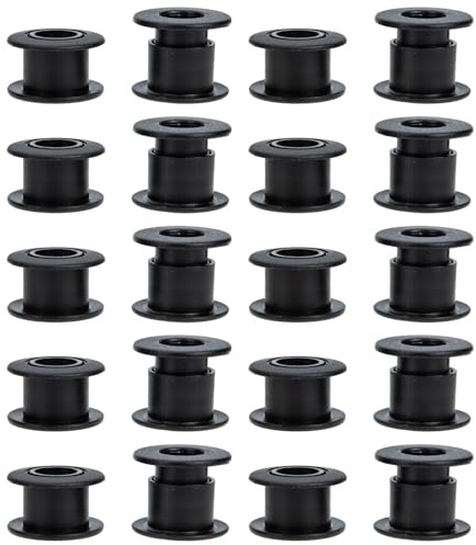 VINTORKY 24 Stück Tischfußball Lagersatz 12mm Kunststoff Tischfußballteile für Reibungsarme Glatte Stangenrotation für Spielzimmer und Kickertisch Reparatur