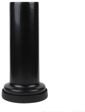 Tuyau d'évacuation de WC mural en ABS et PP - 300 mm - Diamètre : 89 mm - Pour modèles de toilettes suspendues - Noir