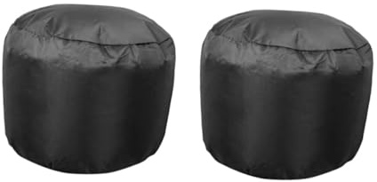 Sharplace 2x Couvercle de ventilation pour de toit, capots de de toit, isolation en tissu Oxford, housse de ventilation noire imperméable et, S