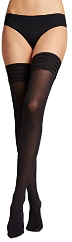 Wolford Women's Velvet De Luxe 50 Stay Up Tights, Black, M