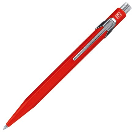 Caran d'Ache Swiss Made Metal Ballpoint Pen, Red