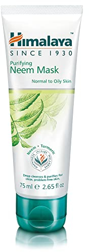 Himalaya Purifying Neem Mask with the Goodness of Neem & Turmeric Best Suited for Normal to Oily Skin -75ml