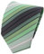 TigerTie Designer Krawatte in mint grün anthrazit schwarz silber gestreift