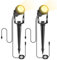 B-right Gartenbeleuchtung 2er Pack 3W LED Gartenstrahler mit 3M Kabel, Gartenleuchte mit Erdspieß, enthält keinen Stecker. (Zubehör, nur für die 4 in 1 oder 6 in 1 Gartenleuchte geeignet)