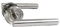 Internal Straight Satin Nickle Lever Latch on Rose Door Handles Diameter Approx 52mm Sold in Pairs Haven Heritage