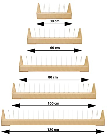 AGROHIT Futtertrog Geflügel-Trog Futtertrog für Vögel/Tauben aus Holz 37/70/90/120cm (120cm)
