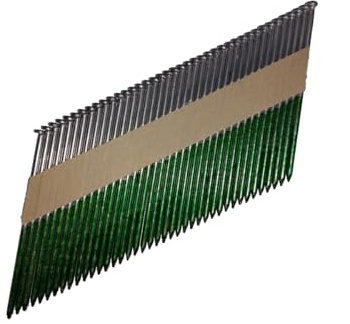 EG Ring Shank Framing Nails 64mm x 3.1 (Pack 3300) | Electro-galvanised collated fasteners suitable for structural timber, decking, partitioning and cladding applications.