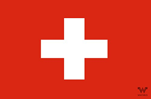 Schweiz Flagge Aufkleber - Länderflagge als Sticker 8,5 x 5,5 cm