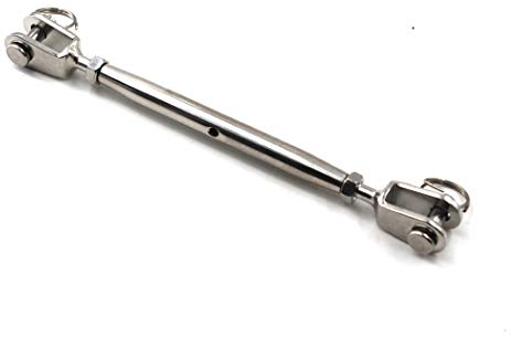 M12 - Tenditore a ganascia e ganascia in acciaio inox 304 con corpo chiuso, confezione da 1