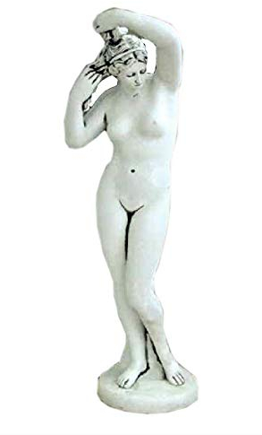 Antikes Wohndesign Nackte Frauenfigur Skulptur Gartenfigur Griechische Steinfigur