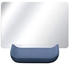 Kleine Wolke Kosmetikspiegel Tray Mirror, Mare, Größe: 12 x 17,3 x 11 cm, Material: Glas/Polyresin