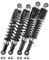 Stoßdämpfer Tieferlegung Set schwarz 280 mm + 300 mm kompatibel mit Simson Schwalbe KR51 Star