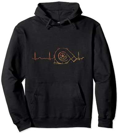 Turbolader Herzschlag Retro Tuner Autoliebhaber KFZ Geschenk Pullover Hoodie