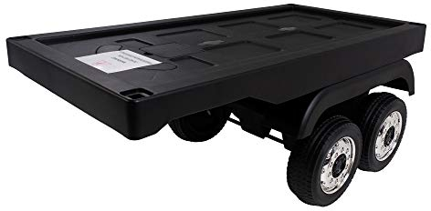 Actionbikes Motors Kinder Elektroauto Mercedes Benz Actros Truck - Anhänger - Lizenziert (Trailer Schwarz)