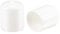 sourcing map 50pcs Round Rubber End Caps 7/8(22mm) White Vinyl Cover Screw Thread Protectors