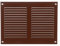 Steinberg14 Griglia di Ventilazione Rettangolare 200x150 mm - Griglie di Aerazione in Metallo Marrone - Serranda di Scarico dell'aria con Zanzariera - Copri Bocchetta Interna a Parete e a Soffitto