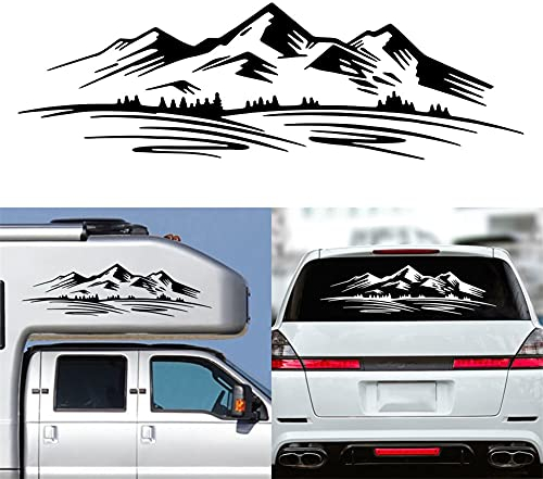 OPSLEA Auto Aufkleber Berg Aufkleber Vinyl Grafik Aufkleber Kit für Car Camper RV Trailerca