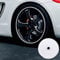 DRSM Auto Rad schutzring,Auto-Dekor-Styling-Streifen, Felgen-Reifen-Schutzabdeckungen, Flexible Auto-Zierstreifen, (8 Meter, 10 Farben),White