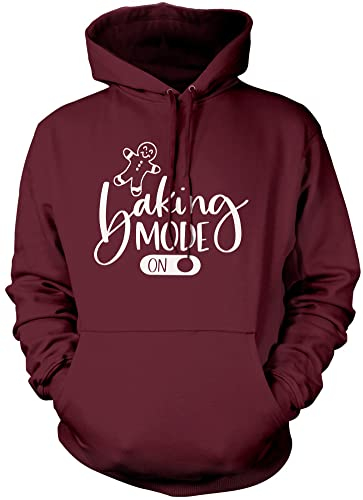 Baking Mode On - Unisex Hoodie - Christmas Xmas Festive Jingle XXL Maroon