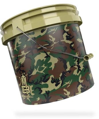 Magic Bucket | Wascheimer für Auto Handwäsche Camouflage Grün | 3,5 US GALLONEN ca. 13 Liter | kompatibel mit Grit Guard, Detail Guardz Dirt Lock, Chemical Guys Dirt Trap, Gamma Lids