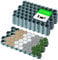KADAX Placas de plástico, 60 x 40 cm, 2 Colores, Capacidad de Carga de hasta 1000 toneladas, Rejilla de césped con Tacos Antideslizantes, (Verde, Rectangular, 4 Unidades)