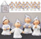 Schutzengel Display 24 Stück Geschenktüte │ 4 Motive Engel H5cm Tüte │ Glücksbringer Wunscherfüller Wegbegleiter
