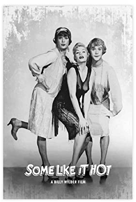 TSALF Poster und Drucke Kein Rahmen Minimal Movie Poster Some Like It Hot, Gemälde für Wohnzimmer, Schlafzimmer, Dekoration, ohne 60x90cm