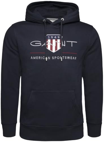GANT Men's Reg Medium Archive Shield Hoodie Hooded Sweatshirt (Pack of 1)