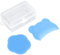2PCS Baby Scalp Brush Set Baby Cradle Cap Brush Soft Sensory Silicone Bath Brush Bequeme Kopfhaut-BadebüRste FüR Neugeborene Trockene Haut Peeling und Sanft Massieren (Blau)