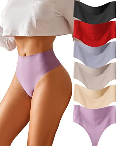 BeReady Bauchweg String Tanga Damen Seamless Slips Damen High Waist Nahtlose Unterwäsche Damen Atmungsaktiv Bauchweg Unterhose Damen Mehrpack
