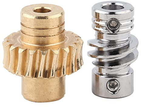 XIASABA Engrenage à Vis Sans Fin en Bronze robot industriel roue à vis sans fin 10:1 engrenage à vis sans fin en bronze et ensemble de pices de robot industriel