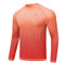 Huayuzh Rashguard Herren Schwimmen Langarmshirt Schwimm Tshirt Atmungsaktiv Schnelltrocknend Surfen Angeln Wandern Top Verlaufsfarbe Orange M