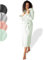 SIEGENTHAL® Damen Bademantel Frottee Velour 100% Baumwolle mit Kapuze Flauschig - Mint S - M