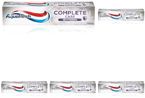 Aquafresh Complete Care Whitening Flouride Toothpaste, 100ml (Pack of 5)