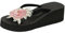 Memmyly Sandales Femme Été Confortable Compensée Grande Taille - Sandale Plateforme Mules Confort Largeur H Nu Pieds Confortable Sandale Orthopedique Tong de Plage Claquette de Piscine