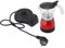 Riuulity Cafetera Eléctrica 150ml 3 Tazas Moca De Aluminio Rojo, DiseñO A Prueba De Goteo para Uso Doméstico O De Oficina Pequeña, Operación Conveniente con Mantenimiento Sin Esfuerzo