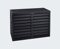 EVOLAR Evo-Cover Abdeckung/Verkleidung für Klimaanlage und Wärmepumpe für Außengerät Garten Balkon – Schutzgitter/Sichtschutz aus WPC mit Lamellen – Modell: SMALL, Farbe: CHARCOAL GREY