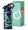 Choco Mocha Edelstahl Trinkflasche Kinder mit Strohhalm für Jungen Thermosflasche Kinder Auslaufsichere Trinkflasche Isolierte Wasserflasche für Schule BPA-frei 14 Oz/450mL,Blau Dinosaurier