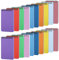 Eidoct A7 Pocket Notebook, 20Pcs Small Notebooks, 60 Sheets Per Notebook, 10 Colored Mini Notebooks, For Home, School, Office