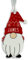 Personalised Christmas Acrylic Gonk Gnome Elf Tree Bauble - Red - Add any name! (Decoration Only)
