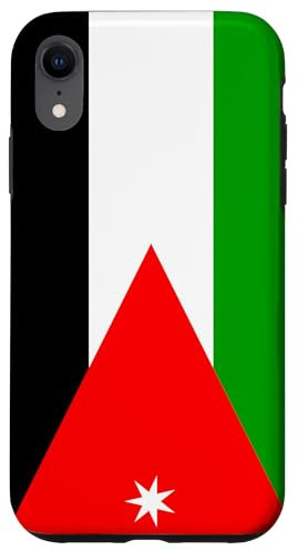 Hülle für iPhone XR Jordan Flag Colors Jordanian Gift for Jordanians